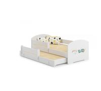 Lit enfant luk 160x80 avion gigogne avec matelas