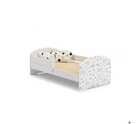 Lit enfant luk bar 140x70 étoiles avec matelas