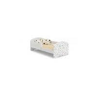 Lit enfant LUK BAR 140x70 Étoiles avec matelas Jaune G