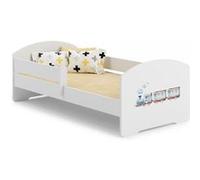 Lit enfant LUK BAR 140x70 Train avec matelas