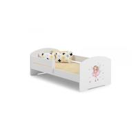Lit enfant luk bar 160x80 fée rose avec matelas