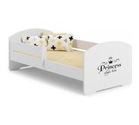 Lit enfant LUK BAR 160x80 princess noir avec matelas