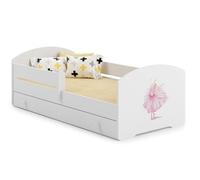 Lit Enfant LUK Bar + gigogne 140x70 Danseuse avec Matelas