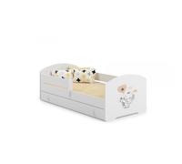 Lit enfant luk bar + gigogne 140x70 elephant avec matelas