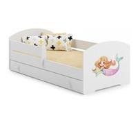 Lit enfant LUK BAR+SZU 140x70 SIRENE tiroir de rangement avec matelas