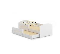 Lit enfant LUK simple 160x80 gigogne avec matelas