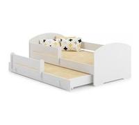 Lit enfant LUK simple 160x80 gigogne avec matelas