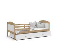 Lit Enfant Mateo 90x190 tiroir + Matelas Pin - blanc