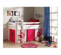 Lit enfant mi-hauteur Charlotte avec tente Pink Flower - PINO