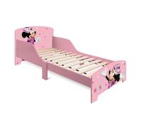 Arditex Lit enfant en bois Disney Minnie Mouse 77×143×60cm Rose – Matelas 70×140 – Montage facile