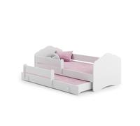 Lit enfant Nala - 1001Jouets - Gigogne avec matelas - Blanc - 2 places - Auto-assemblage