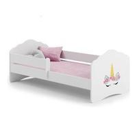 Lit enfant Nala 160x80 Licorne avec matelas Jaune G