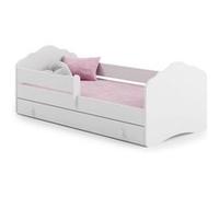 Lit enfant Nala tiroir 140x70 avec tiroir de rangement avec matelas Violet G