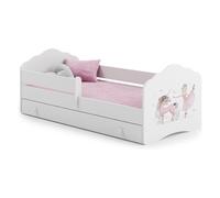 Lit enfant nala tiroir 140x70 danseuse avec tiroir de rangement avec matelas