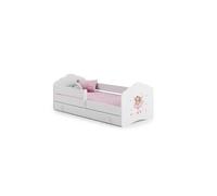 Lit enfant Nala tiroir 140x70 Fée avec tiroir de rangement avec matelas
