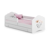 Lit enfant nala140x70 elephant avec tiroir de rangement avec matelas