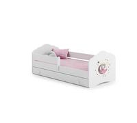 Lit enfant Nala140x70 Lune avec tiroir de rangement avec matelas