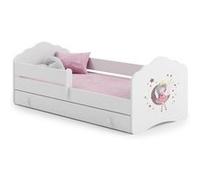 Lit enfant Nala140x70 Lune avec tiroir de rangement avec matelas Violet G