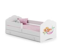 Lit enfant nala140x70 sirène avec tiroir de rangement avec matelas