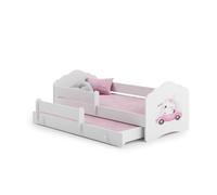 Lit enfant nala160x80 chat avec gigogne avec matelas