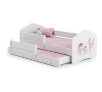 Lit enfant Nala160x80 Danseuse avec gigogne avec matelas Violet G