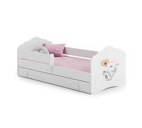 Lit enfant Nala160x80 Elephant avec tiroir de rangement avec matelas