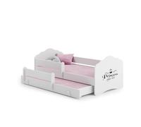 Lit enfant nala160x80 princess avec gigogne avec matelas