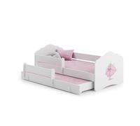 Lit enfant nala160x80 princesse avec gigogne avec matelas