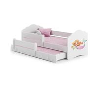 Lit enfant Nala160x80 Sirène avec gigogne avec matelas