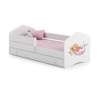 Lit enfant nala160x80 sirène avec tiroir de rangement avec matelas