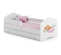 Lit enfant Nala160x80 SIRÈNE avec tiroir de rangement avec matelas Violet G