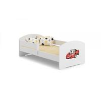 Lit enfant Sam 140x70 cm - auto - avec matelas