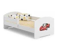 Lit enfant Sam 140x70 cm - auto - avec matelas Orange G