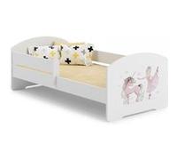 Lit enfant Sam 140x70 cm - fille - avec matelas Jaune G