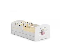 Lit enfant Sam+ tiroir de rangement - 140x70 cm - lune - avec matelas