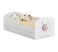 Lit enfant Sam+ tiroir de rangement - 140x70 cm - lune - avec matelas