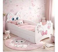 Lit enfant + sommier + matelas + tiroir, taille 140x70