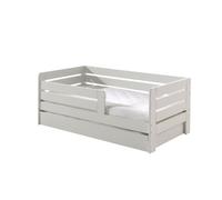 Lit Junior Barreaux Extra Large Avec Gigogne Blanc