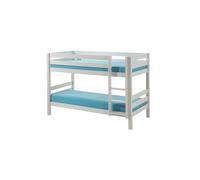 Vipack Lit superposé Pino, pin massif blanc, 90 x 200 x 140 cm