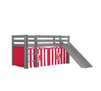 Pack - Lit Enfant Toboggan & Tente "Pino Cirque" Gris