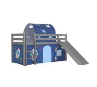 Lit Enfant Surélevé Avec Toboggan Pino 90x200cm Space