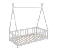 Lit enfant Susanna, 80x160 cm avec protection contre les chutes, Blanc, Vitalispa