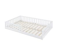 Lit enfant Tanna bois de pin 120 x 200 cm blanc