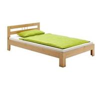 IDIMEX Lit Simple Theo 90 x 200 cm lit pour Enfant en pin Massif lasuré Couleur hêtre, avec tête de lit