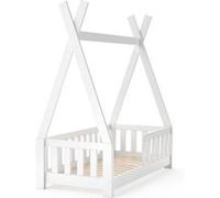 VITALISPA Lit pour enfant TIPI, indiens, lit, cabane pour enfants, bois, lit cabane 70 x 140 cm