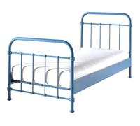 Lit enfant - Vipack - Bleu - Métal - 90x200cm - Style industriel