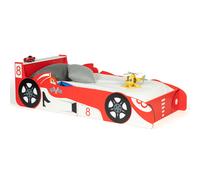 IDMarket Lit enfant TEDDI voiture Formule 1 70 x 140 cm Rouge