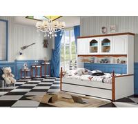 Lit Enfants Chambre Jeunes Lits Bois Chambre à coucher Vivre Landhaus Meubles Nouveau