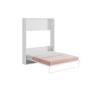 Lit escamotable 160 x 200 cm - Ouverture verticale manuelle - Blanc - MALINA II