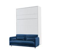 Lit escamotable canapé intégré bleu - SMART